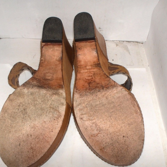 SAM-EDELMAN-WOMENS-BRONZE-LEATHER-SUEDE-SIZE-8-5M - Picture 6 of 6